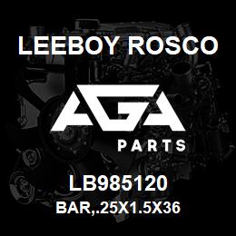 LB985120 Leeboy Rosco BAR,.25X1.5X36 | AGA Parts