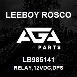 LB985141 Leeboy Rosco RELAY,12VDC,DPS | AGA Parts