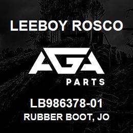 LB986378-01 Leeboy Rosco RUBBER BOOT, JO | AGA Parts