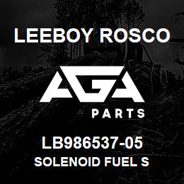 LB986537-05 Leeboy Rosco SOLENOID FUEL S | AGA Parts