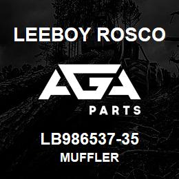 LB986537-35 Leeboy Rosco MUFFLER | AGA Parts