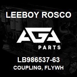 LB986537-63 Leeboy Rosco COUPLING, FLYWH | AGA Parts