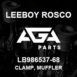 LB986537-68 Leeboy Rosco CLAMP, MUFFLER | AGA Parts