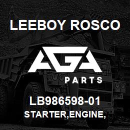 LB986598-01 Leeboy Rosco STARTER,ENGINE, | AGA Parts