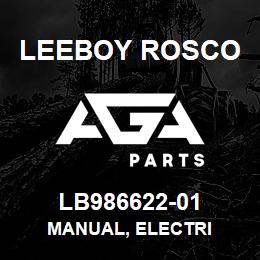 LB986622-01 Leeboy Rosco MANUAL, ELECTRI | AGA Parts