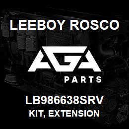 LB986638SRV Leeboy Rosco KIT, EXTENSION | AGA Parts