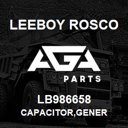 LB986658 Leeboy Rosco CAPACITOR,GENER | AGA Parts