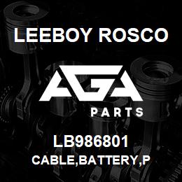 LB986801 Leeboy Rosco CABLE,BATTERY,P | AGA Parts