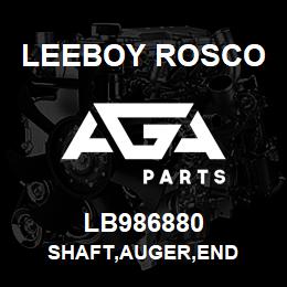 LB986880 Leeboy Rosco SHAFT,AUGER,END | AGA Parts