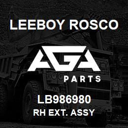 LB986980 Leeboy Rosco RH EXT. ASSY | AGA Parts