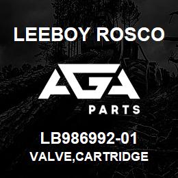 LB986992-01 Leeboy Rosco VALVE,CARTRIDGE | AGA Parts