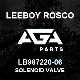 LB987220-06 Leeboy Rosco SOLENOID VALVE | AGA Parts