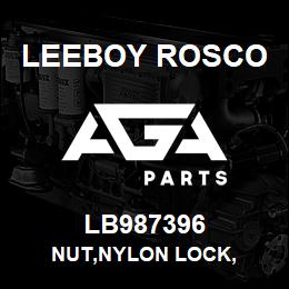 LB987396 Leeboy Rosco NUT,NYLON LOCK, | AGA Parts