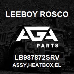 LB987872SRV Leeboy Rosco ASSY,HEATBOX,EL | AGA Parts