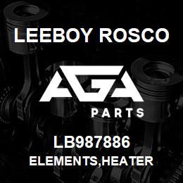 LB987886 Leeboy Rosco ELEMENTS,HEATER | AGA Parts