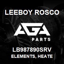 LB987890SRV Leeboy Rosco ELEMENTS, HEATE | AGA Parts