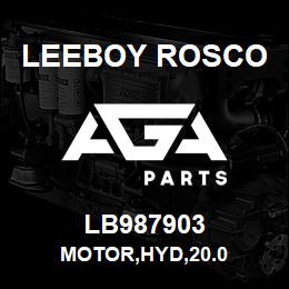 LB987903 Leeboy Rosco MOTOR,HYD,20.0 | AGA Parts