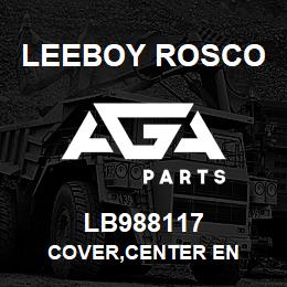 LB988117 Leeboy Rosco COVER,CENTER EN | AGA Parts