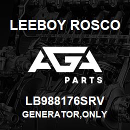 LB988176SRV Leeboy Rosco GENERATOR,ONLY | AGA Parts