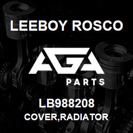 LB988208 Leeboy Rosco COVER,RADIATOR | AGA Parts