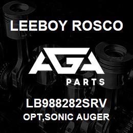 LB988282SRV Leeboy Rosco OPT,SONIC AUGER | AGA Parts