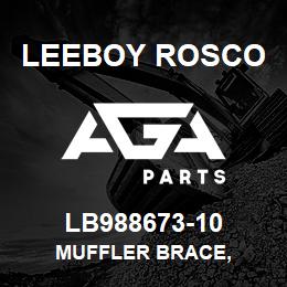 LB988673-10 Leeboy Rosco MUFFLER BRACE, | AGA Parts