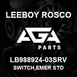 LB988924-03SRV Leeboy Rosco SWITCH,EMER STO | AGA Parts