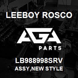 LB988998SRV Leeboy Rosco ASSY,NEW STYLE | AGA Parts