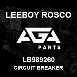 LB989260 Leeboy Rosco CIRCUIT BREAKER | AGA Parts