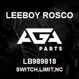 LB989818 Leeboy Rosco SWITCH,LIMIT,NC | AGA Parts