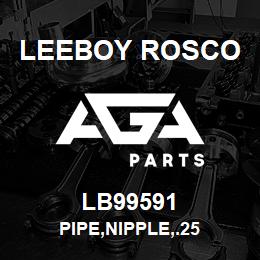 LB99591 Leeboy Rosco PIPE,NIPPLE,.25 | AGA Parts