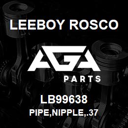 LB99638 Leeboy Rosco PIPE,NIPPLE,.37 | AGA Parts