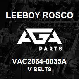 VAC2064-0035A Leeboy Rosco V-BELTS | AGA Parts