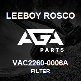 VAC2260-0006A Leeboy Rosco FILTER | AGA Parts