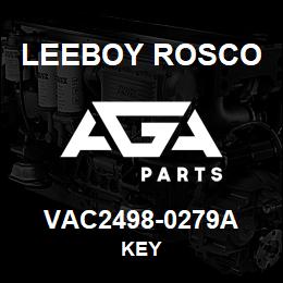 VAC2498-0279A Leeboy Rosco KEY | AGA Parts