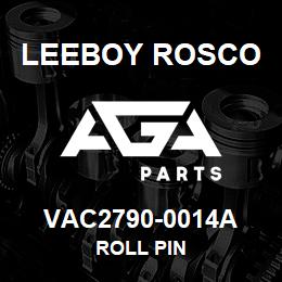 VAC2790-0014A Leeboy Rosco ROLL PIN | AGA Parts