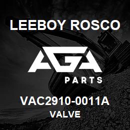 VAC2910-0011A Leeboy Rosco VALVE | AGA Parts