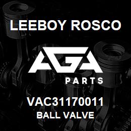 VAC31170011 Leeboy Rosco BALL VALVE | AGA Parts