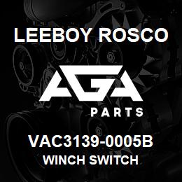 VAC3139-0005B Leeboy Rosco WINCH SWITCH | AGA Parts