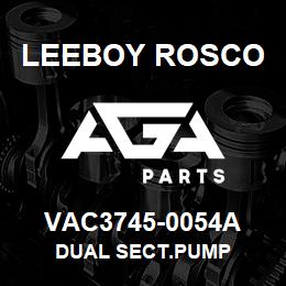 VAC3745-0054A Leeboy Rosco DUAL SECT.PUMP | AGA Parts