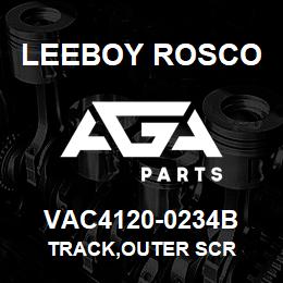 VAC4120-0234B Leeboy Rosco TRACK,OUTER SCR | AGA Parts