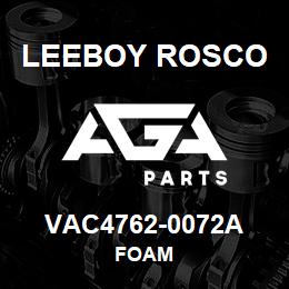 VAC4762-0072A Leeboy Rosco FOAM | AGA Parts