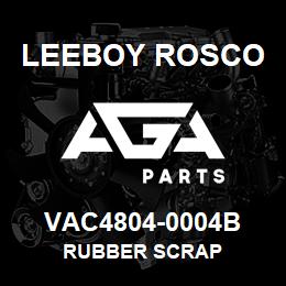 VAC4804-0004B Leeboy Rosco RUBBER SCRAP | AGA Parts