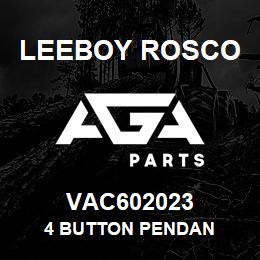 VAC602023 Leeboy Rosco 4 BUTTON PENDAN | AGA Parts