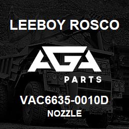 VAC6635-0010D Leeboy Rosco NOZZLE | AGA Parts