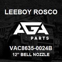 VAC8635-0024B Leeboy Rosco 12" BELL NOZZLE | AGA Parts