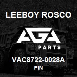 VAC8722-0028A Leeboy Rosco PIN | AGA Parts