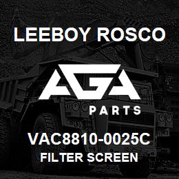 VAC8810-0025C Leeboy Rosco FILTER SCREEN | AGA Parts