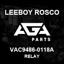 VAC9486-0118A Leeboy Rosco RELAY | AGA Parts