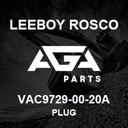 VAC9729-00-20A Leeboy Rosco PLUG | AGA Parts